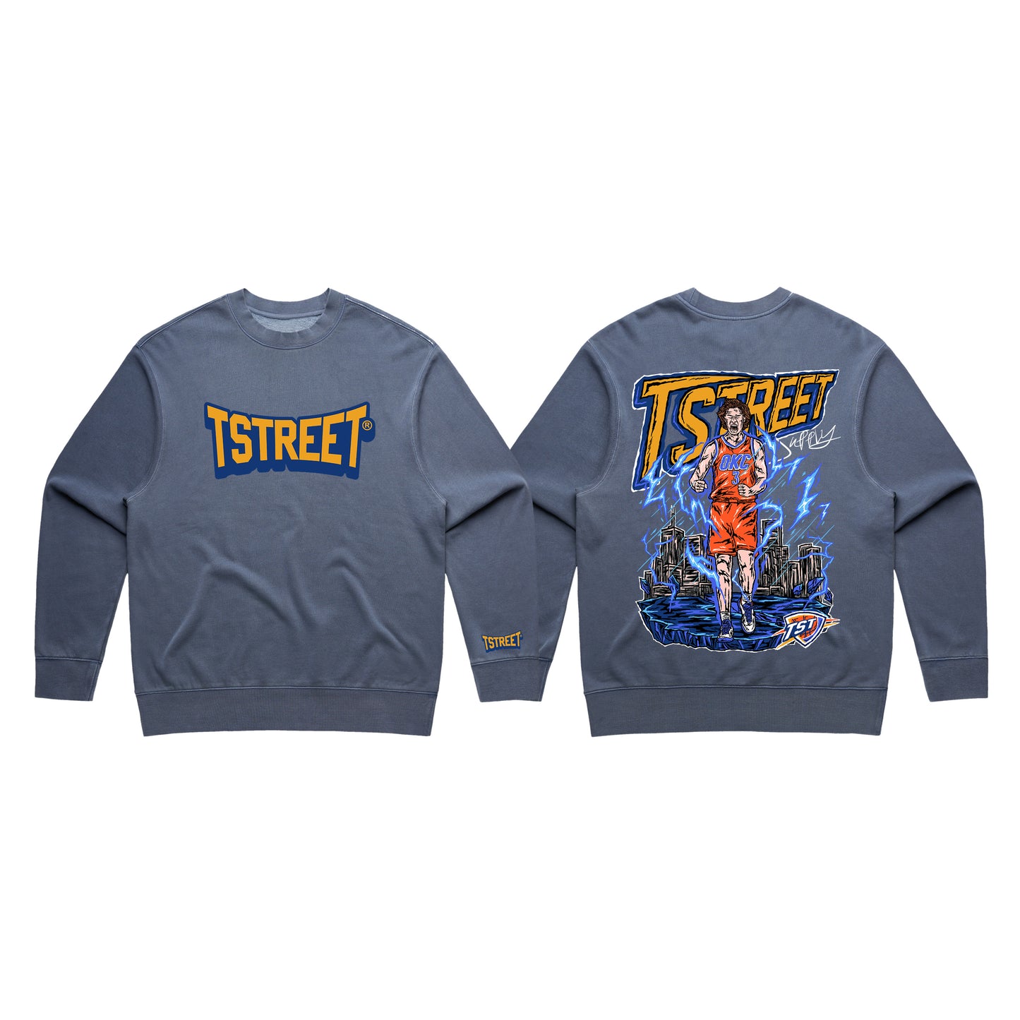 Josh Giddey Faded Crew Sweatshirt